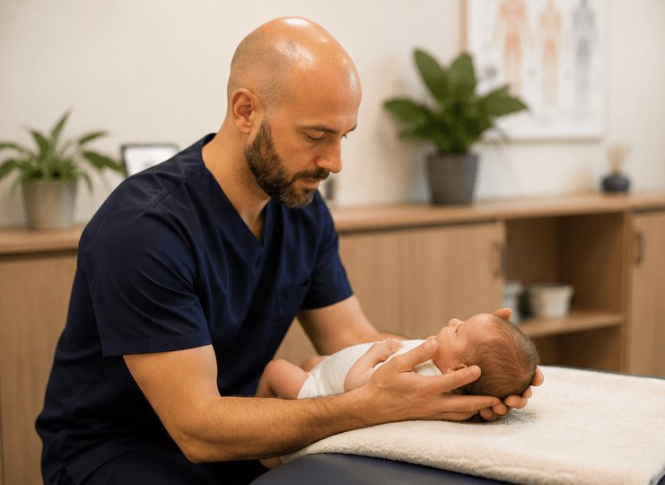ostéopathe nourrisson Pessac - consultation douce pour bébé